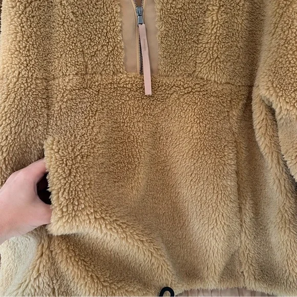 VARLEY Appleton Half-Zip Pullover Sherpa/Fleece/Mustard Gold/ Tan - Picture 8 of 11